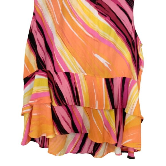 Ashley Stewart Plus Size 22/24 Multicolor Layered Ruffle Sleeveless Top - Picture 4 of 9